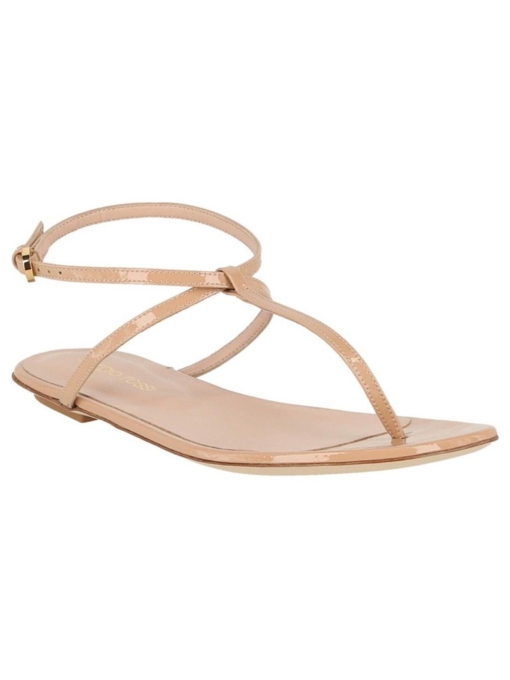 NWT Sergio Rossi Dafne Nude sandals 35.5 Sold Out! No Box